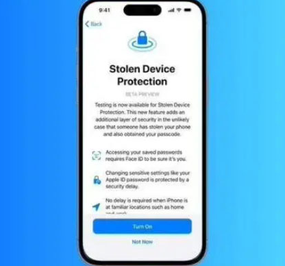 平果苹果授权维修店分享被盗设备保护功能开启方法 