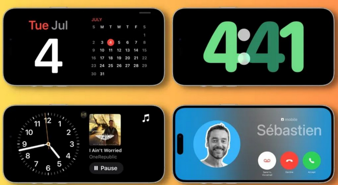 平果苹果手机维修分享iOS17横屏充电待机显示有什么好处 
