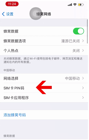 平果苹果14维修网分享如何给iPhone14的SIM卡设置密码 